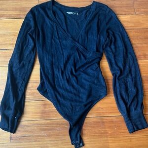 Abercrombie & Fitch Soft Black Bodysuit